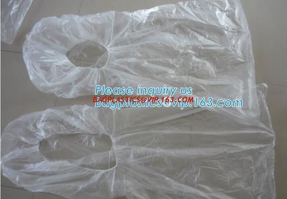 China LDPE white color plastic disposable car Seat Cover for front seat, DISPOSABLE PLASTIC VEHICLE PROTECTIVE SEAT COVERS WHI factory