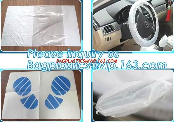 China Disposable plastic car seat cover universal, Industrial Disposable Wipes Synthetic Leather Car Seat Cover Synthetic Leat factory