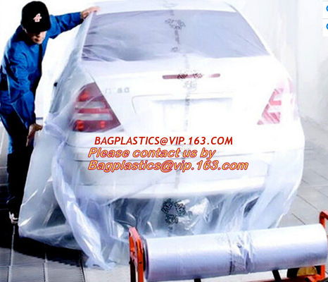 China Plastic drop sheet/cloth(fastmask masking film),Disposable car cover,5 in 1 auto clean kits(Disposable seat cover, steer factory