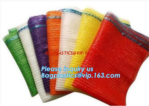 China PP tubular plastic mesh bag vegetable onion raschel sack packing mesh bags for sale,manufacturer potato onion 50x80 mesh factory