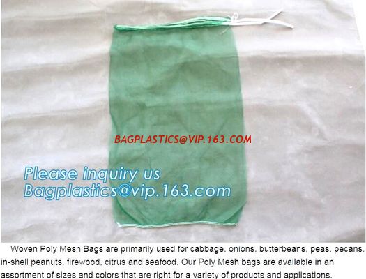 China Hot sale 25kg 30kg Raschel knitted mesh produce bags for onions,garlic raschel mesh bag for fruits and vegetables net ba factory