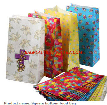 China Brown Paper Lunch Bags Bread Bags " 100pcs Durable Kraft Paper Bags, Paper Snack Bags, 100% Recycled Kraft Paper,bagease factory