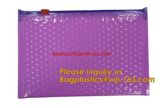China Hot sale customized Slider bubble bag, Reclosable Bubble zip lock packaging bag,Insulation Packing Bag Thermal 3D Box Li factory