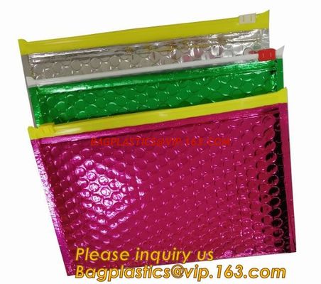 China Slider Padded Bags/Colorful k Bubble Bags,Zipper Bubble Bag Postage Packaging Anti-static Packaging Heat Insulatio factory