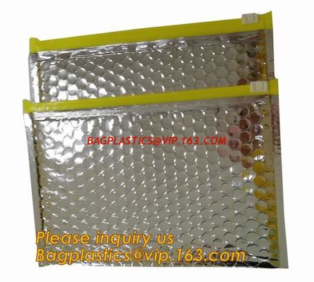 China Promotional inner package shipping slider bubble bag,Plastic clear bubble bag with zip lock slider zipper bagease pack factory