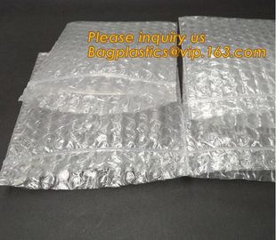 China Reclosable Reusable Packing Bubblemetallic glossy holographic cosmetic packing k bubble pouch slider zipper bubble factory