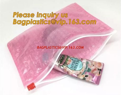China Protection Usage For Packaging Slider Bags Air Bubble Bags,Biodegradable pvc made shock resistance transparent clear zip factory