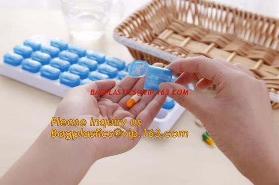 China Clear Cute Round small Plastic Weekly 7 Days Pill Box,eco-friendly wholesale plastic pill box, high quality pill case, c factory