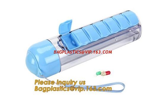 China Travel Water bottle, Pill reminder modern pill box white oem, funny pill box with timer alarm decorate, water bottle box factory