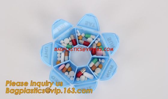 China Pill Box for Pharamcy Promotion free pill box fancy weekly pill box,tablet drug color Monthly planner Compounding Medica factory