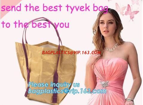 China reusable paper tyvek shopping bag, tyvek paper women tote bag eco-friendly tyvek paper handbag high quality tyvek shoppi factory
