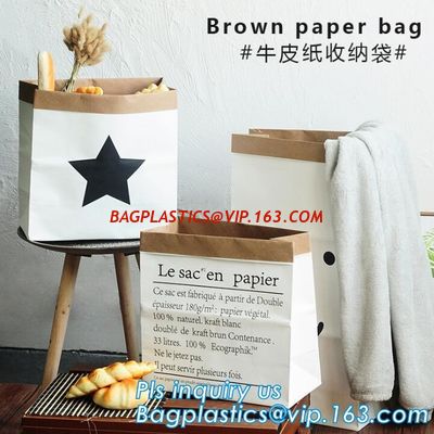 China washable paper and tyvek foldable storage sack basket, tyvek bag waterproof storage container hamper baskets bagplastics factory