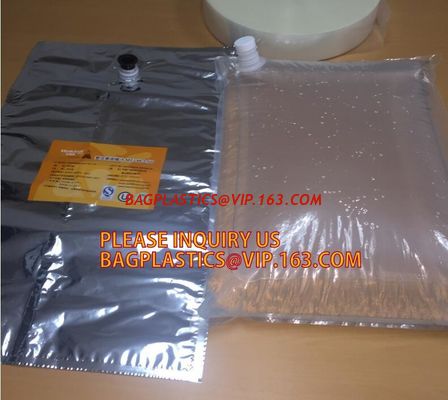 China Laminated aluminum bib wine bag in a box 20l liquid packaging wholesale,bag in box factory plastic tap bag in box BAGEAS factory