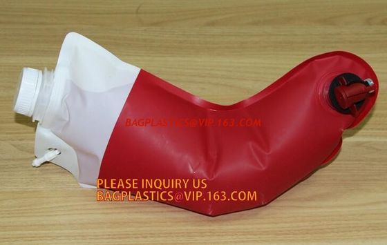 China 5L 220L fresh watermelon juice packing bag in box with spout automatic valve cheap,Spout Bag/fresh Fruit Juice Packing D factory