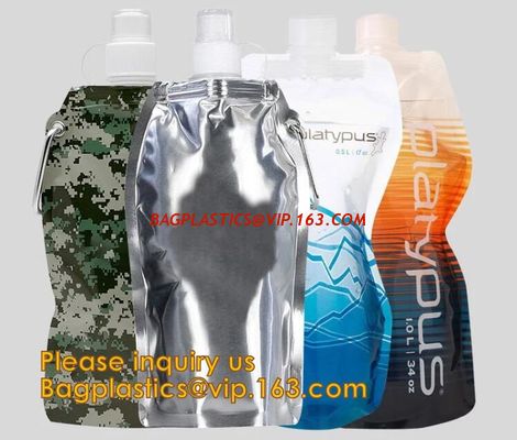 China spout Bag good for packaging liquids 16.9oz 5.3 x 8.9 inch,Liquor Pouch Drinking Flasks, Reusable Liquid Spout Bag, BPA factory