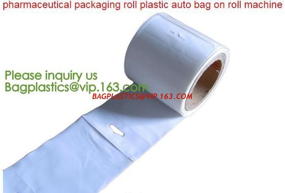 China clear LLDPE easy tearing line pre-opened in roll bag,Factory custom LLDPE plastic autobag Preopened polybag on a Roll factory