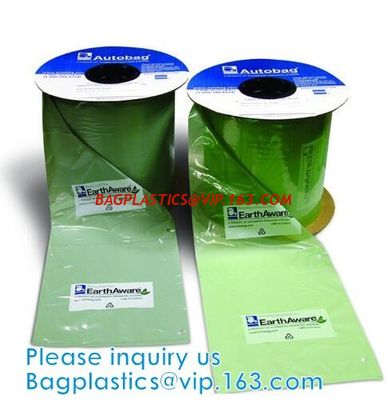 China custom design degradable clear self adhesive seal plastic auto bag,Bag sealing pre-opened poly bags on a roll,transparen factory