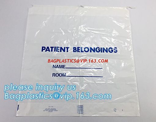 China Biodegradable Manufacturer of Patient Belonging Bag with Rigid Handle OEM Available,Patient Belongings Bag with Drawstri factory