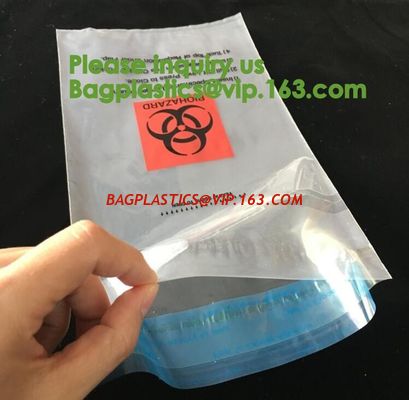 China Bio-Medical Hazardous waste,Bio-hazard Specimen Bag 6″ X 9″ Printed English Medical Mart,Biological Waste Management and factory
