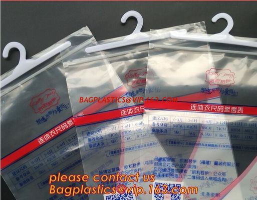 China hanger hook plastic underwear packaging poly bags with hanger,Frosted PVC plastic hook bag button opening bagplastics factory