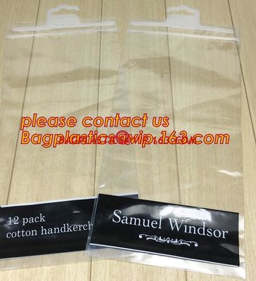 China shirt packaging bags, Hanger frosted plastic bags,PVC plastic packaging bag hook hanger bag underwear shirt bag bagplast factory