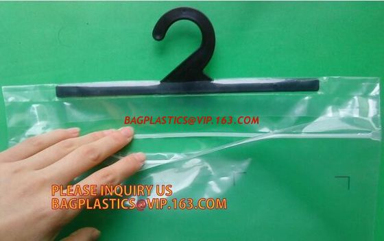 China Plastic bags for hair extensions brazilian human hair sew in weave/pvc hair extension hanger bags with logo/pvc hair factory