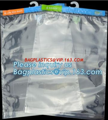 China Hanger Plastic Hook Bag for Packaging on Festivals,Hanger PVC bed sheet packaging bag with buttons,Stationery Set Transp factory