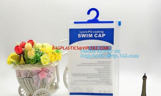 China Printed PE Hanger Hook Zipper Bag For Women's Underwear,hanger hook plastic bag with low price,waterproof pvc swimwear b factory