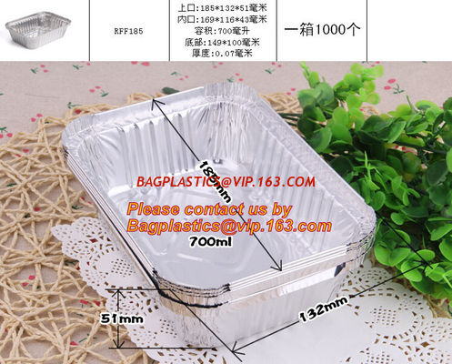 China food container aluminum foil baking tray,lubricated foil containers aluminium foil tray manufacture for lunch food packi factory