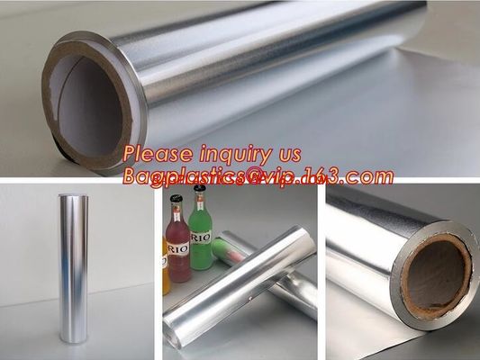 China Factory direct selling costom household food grade aluminium foil roll,thermal insulation foil bbq paper roll bagease factory