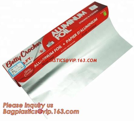 China Aluminium foil roll used for food packaging alloy 8011 and 1235,food wrapping household aluminum foil roll paper bagease factory
