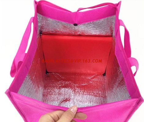 China Cold Insulated Reusable Grocery Thermal Insulation Cooler Bag,OEM aluminum foil thermal insulation bags bagease bagplast factory