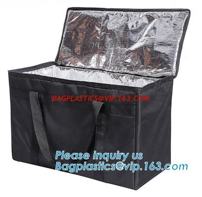 China 4mm Aluminium Foil Insulation PEVA 420D Polyester Cooler Bag,thermal insulation 600D polyester cooler tote bag bagease factory