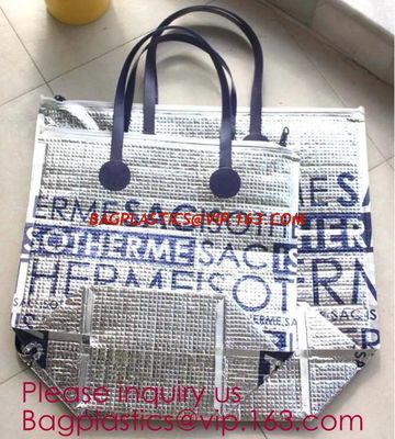 China Aluminum Cooler Bag Thermal Bag,oxford cloth adjustable messenger student insulation lunch cooler bag bagplastics packa factory