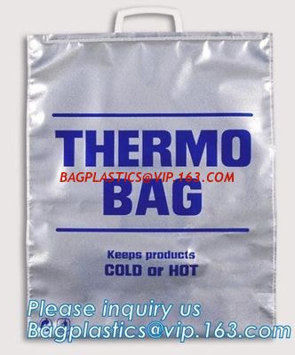 China disposable aluminum foil insulated thermal cooler bag,laminated disposable insulation thermal aluminium foil cooler bag factory