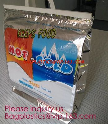 China Manufacturer customized portable student instant bag aluminum foil thermal insulation small round food delivery cooler b factory