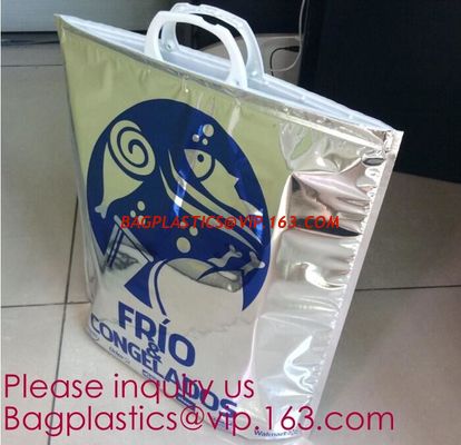China Reusable Grocery Shopping Box Zipper Top Nonwoven Aluminum Cooler Bag Thermal Bag Cool Insulated Bag bagease bagplastics factory