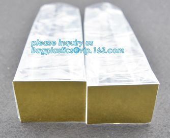 China Self Adhesive Opp Pp Bopp Pe Square Bottom Clear Packing Plastic Bags, Cello Polypropylene Pouch Bags factory