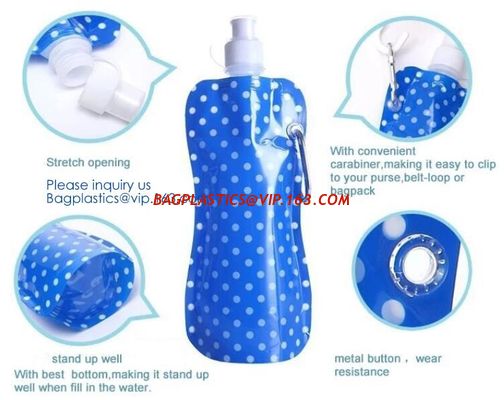 China 250ml-600ml Foldable Collapsible Cup Flask TPU Squeeze Running Outdoor Sports Water Bottle Bags,1L folding sports water factory