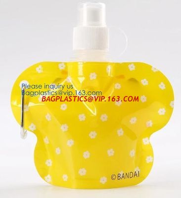 China Foldable Water Bottle Bag 480ML Environmental Protection Collapsible Portable Water Bag Sports water bottle 480ml bageas factory