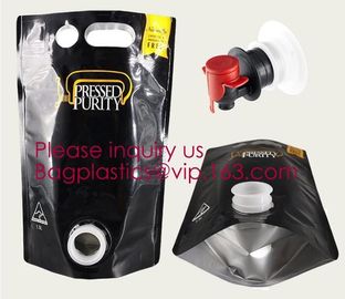 China Wine Juice Bag in box packaging 3l 5l 10l plastic wine bags,Fruit Juice Beverage Syrup Wine Bag In Box With Valve bageas factory