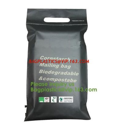 China cornstarch made biodegradable custom printed plastic mailing bags,China Supplier Custom biodegradable courier bag biogra factory