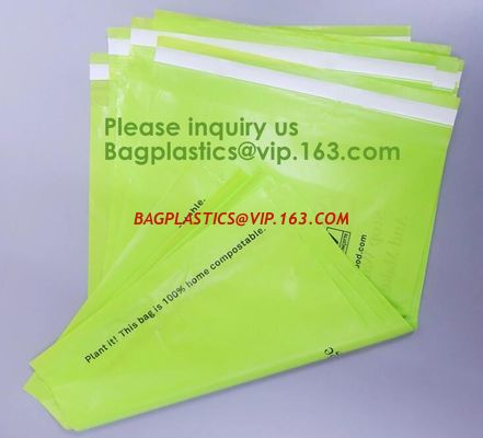 China Cornstarch made biodegradable compostable shipping plastic mailing bag custom bubble mailer poly mailers bagease bagplas factory