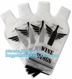 China k bottom leakproof reusable wine bottle protector 3 pack bubble travel protective bag,USA Amazon WineSkin Protecto factory