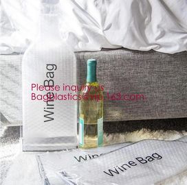 China Reusable christmas wine bottle protector bag,Fancy Wine Protector Carrier Bag Wedding Favor Wine Bottle Gift Bag With Dr factory