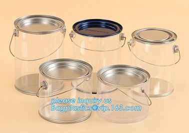China aluminum tin aluminum container jar with clear window top aluminum cans with screw lid for cosmetic/food bagplastics pac factory