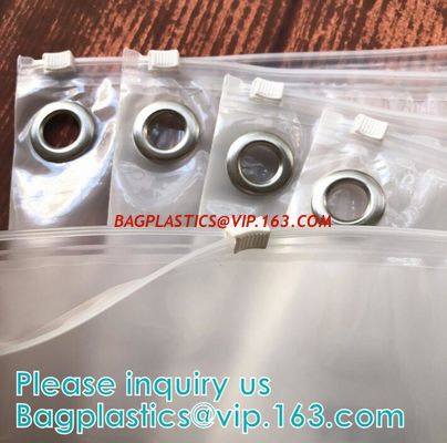 China Custom Transparent PVC Slider Zip Lock Bags Frosted EVA Zipper Packaging Bag For Garment,Self Zip Lock Apparel Packaging factory