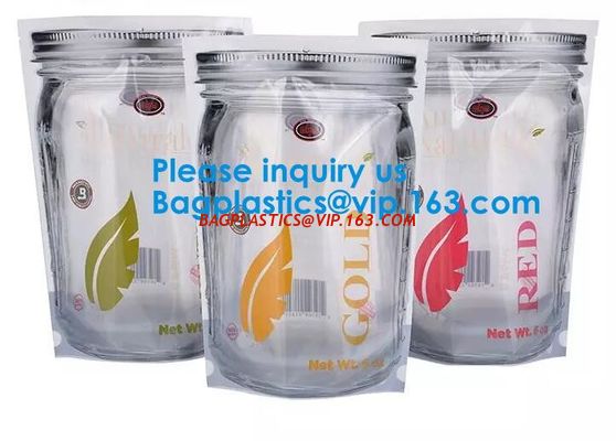 China Jar Shaped Pouches, Round Bottom Plastic Bag/Stand Up Pouch Bag For Meat,Pork,Beef,Sea Food, Bagease, Bagplastics factory