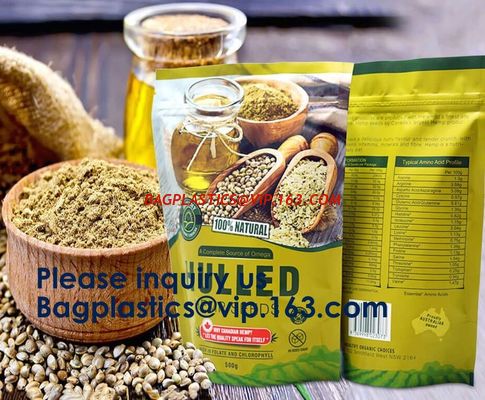 China Zipper Stand Up Plastic Biodegradable Food Packaging Pouch Bag With Window,Food Grade Biodegradable Kraft Stand Up Pouch factory