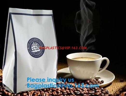 China Resealable Zipper Lock Aluminum Foil Flat Bottom Side Gusset Pouch Bag For Packing Whey Protein Powder factory